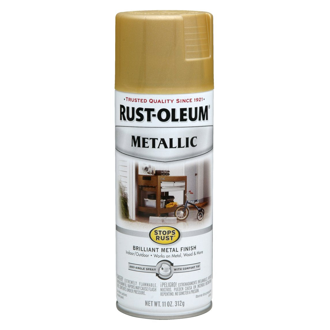 Stops Rust Spray Paint - Metallic Finish