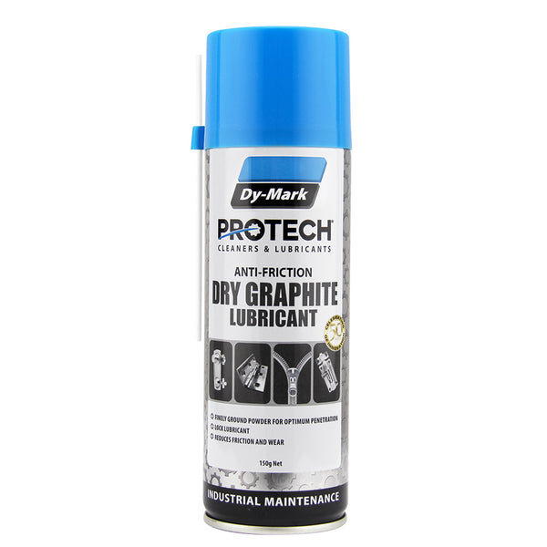 Dy-Mark Protech Dry Graphite Lubricant 150g | Haydn Brush Co NZ Dy-Mark Protech Dry Graphite Lubricant 150g | Haydn Brush Co NZ