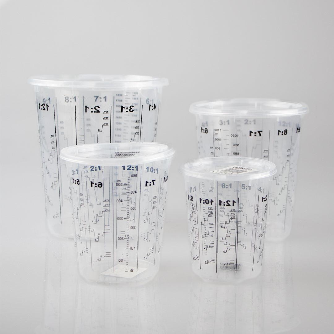 Paint Measuring Cups With Barcodes