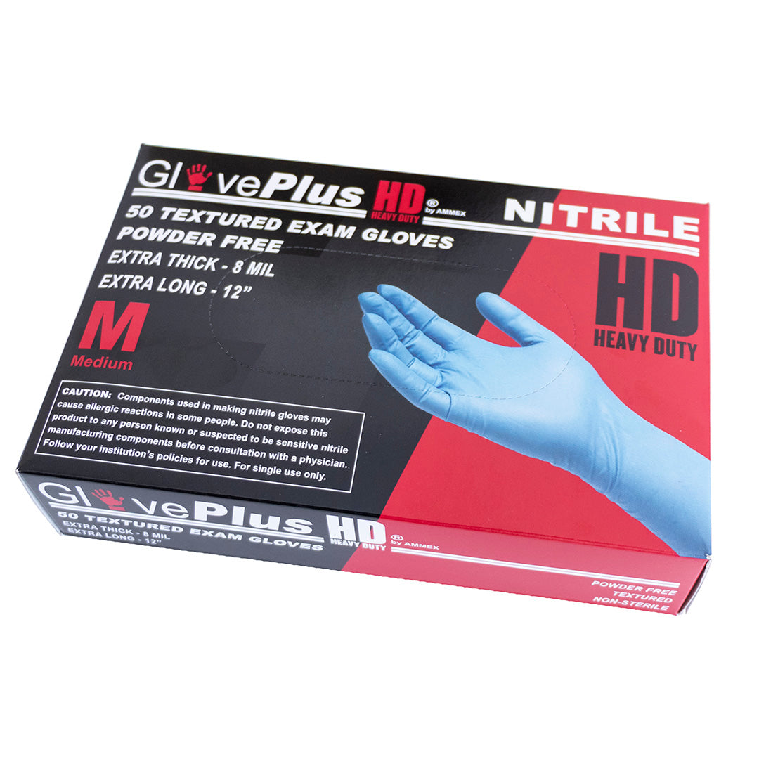 Glove Plus Heavy Duty Nitrile Gloves - 50 Pack