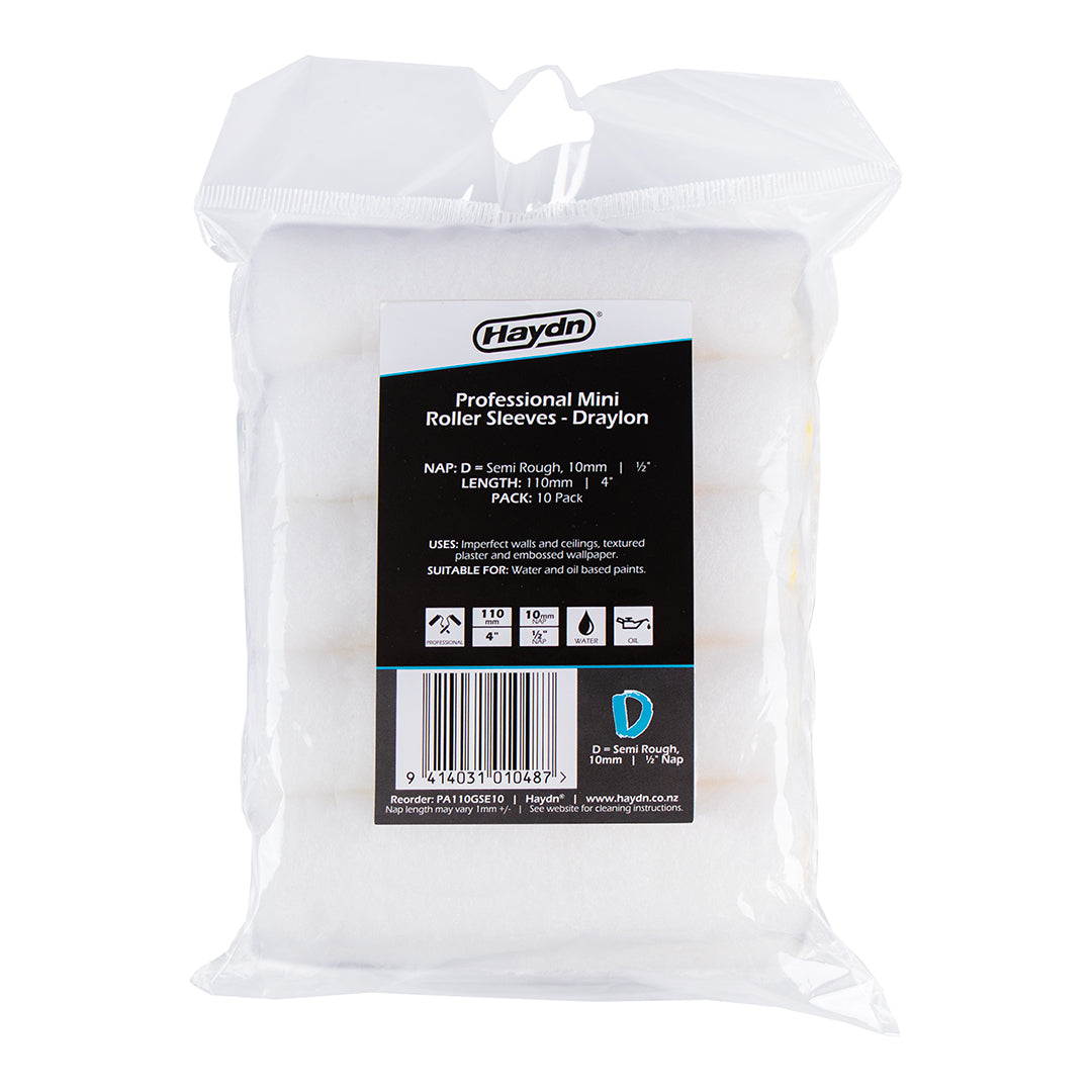 Mini Professional Draylon 10mm Semi Rough Roller Sleeve