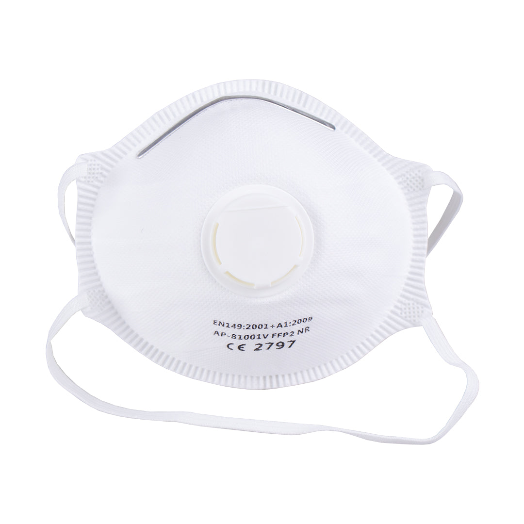 Dust Mask with Valve - P2 - 3 Layer - 10PK