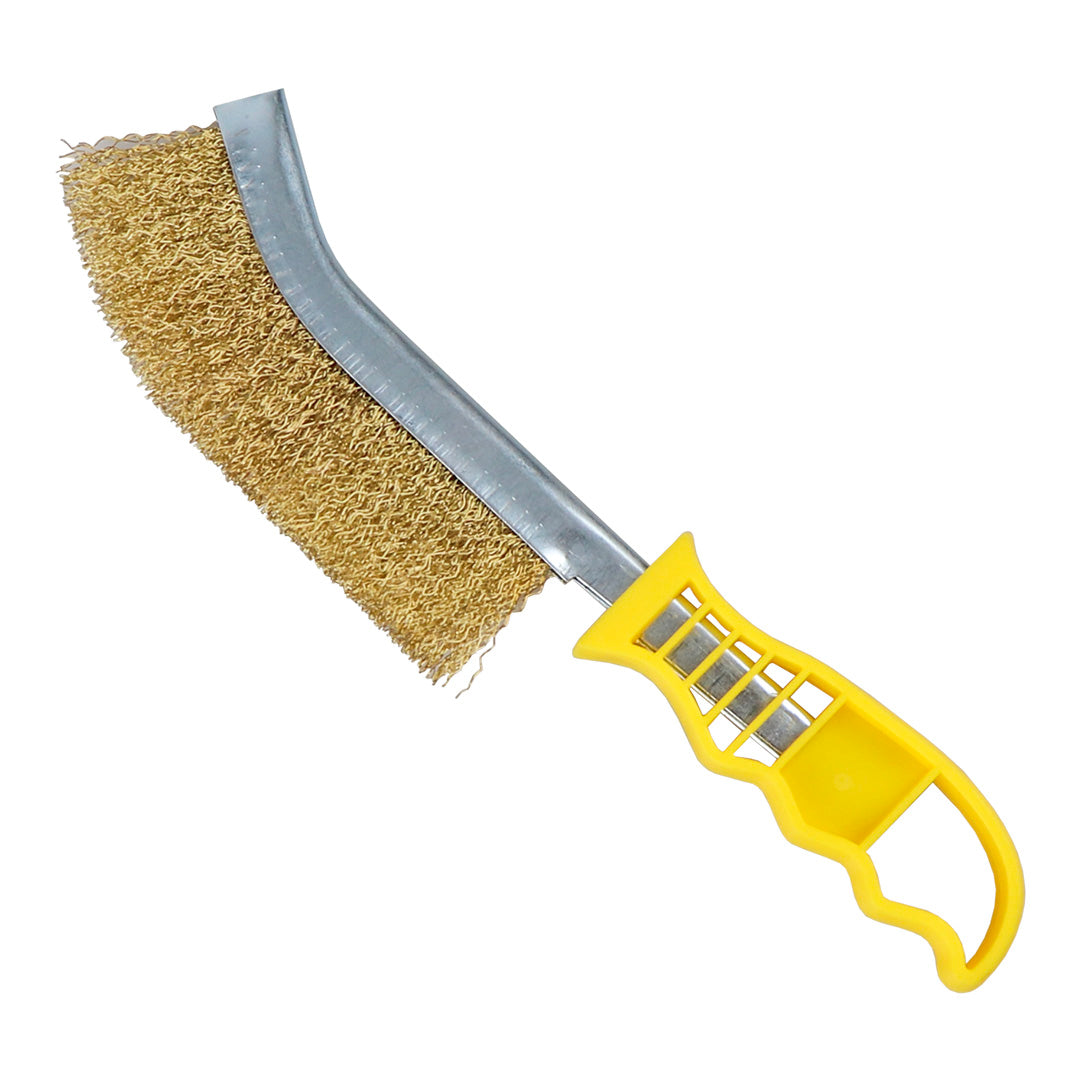 Haydn Brass Wire Brush with Steel Back