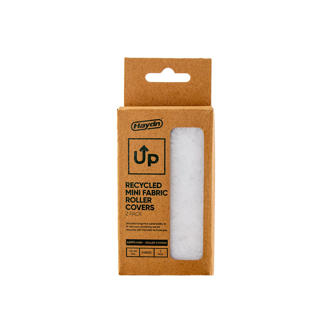 Haydn® UP™ 100mm Recycled Mini Fabric Roller Covers 2 Pack