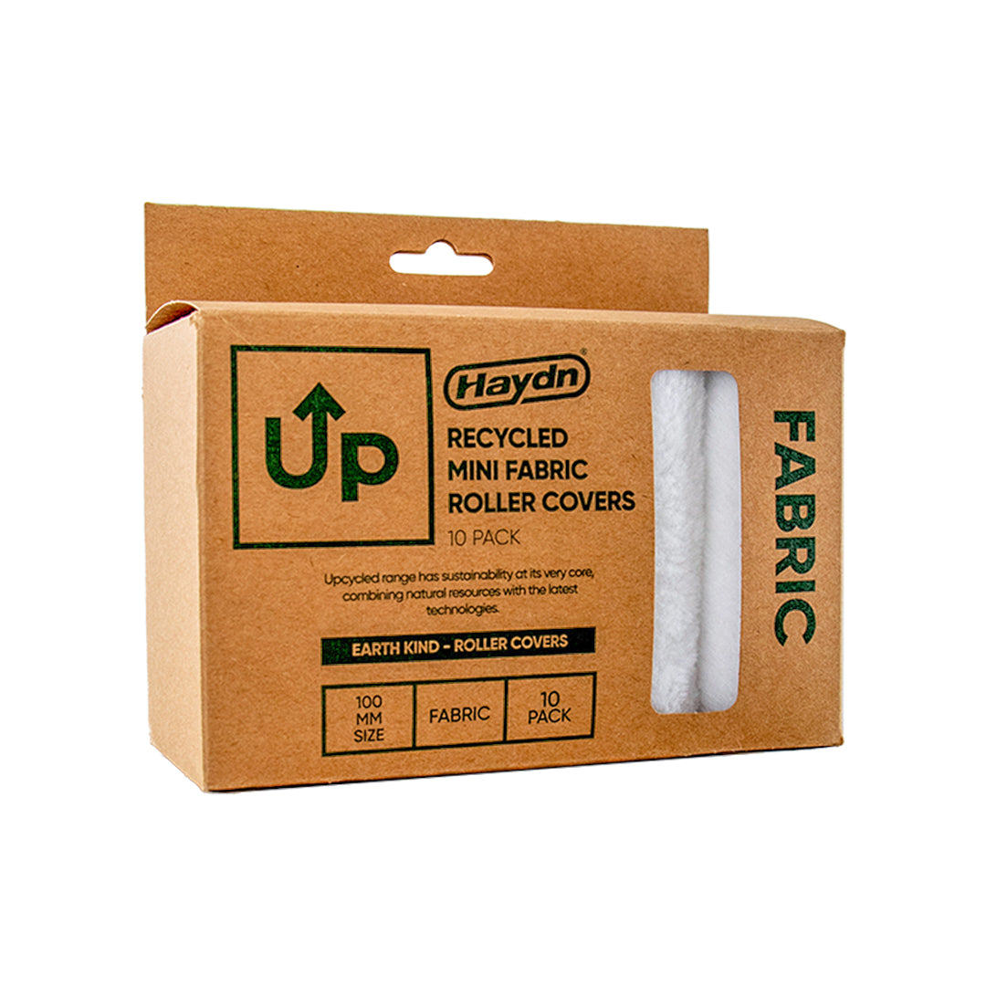 Haydn® UP™ Recycled 100mm Mini Fabric Roller Covers 10 Pack