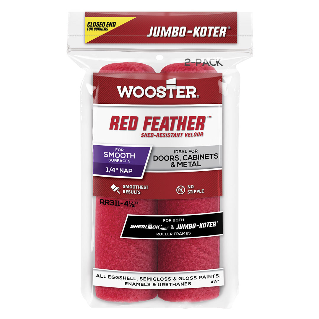 Jumbo Koter Red Feather 115mm 2 Pack - 6mm Nap