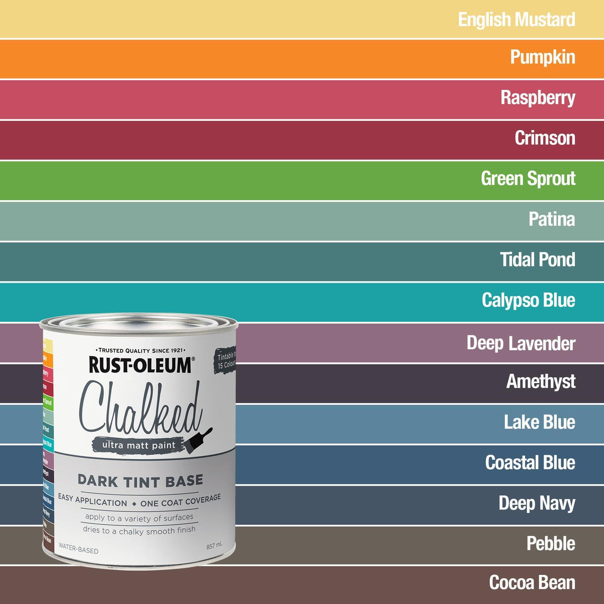 Rustoleum Dark Tint Base Colours