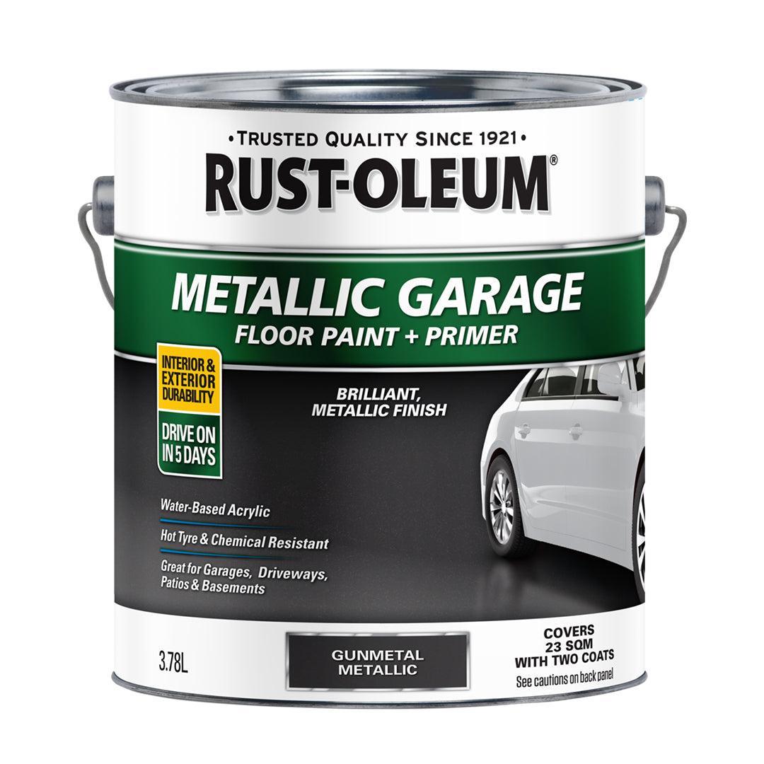 Rust-Oleum Metallic Garage Floor Paint + Primer
