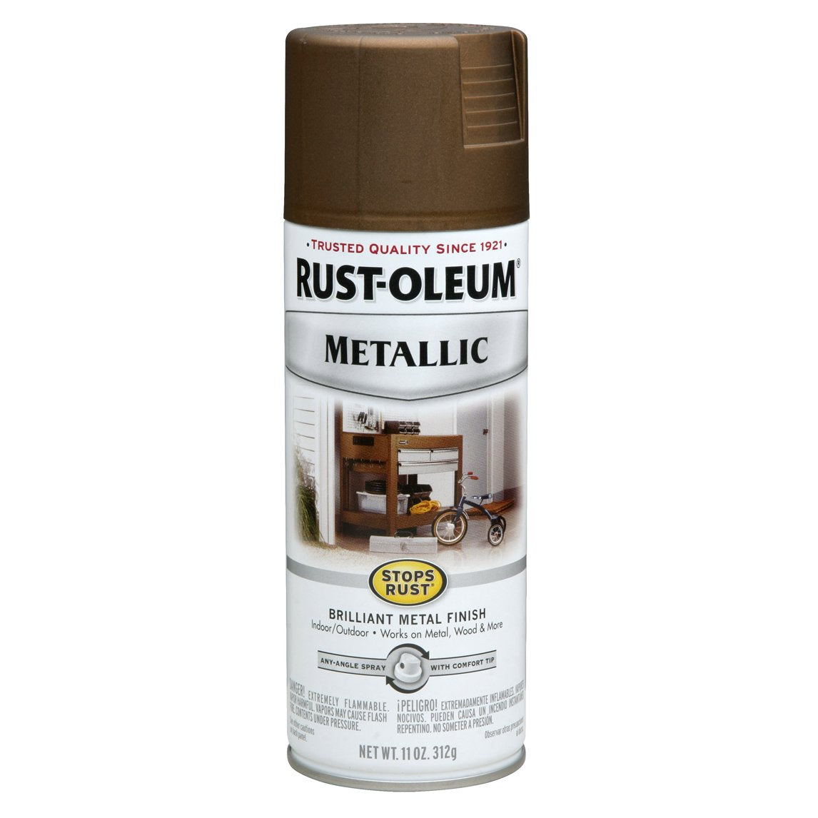 Stops Rust Spray Paint - Metallic Finish