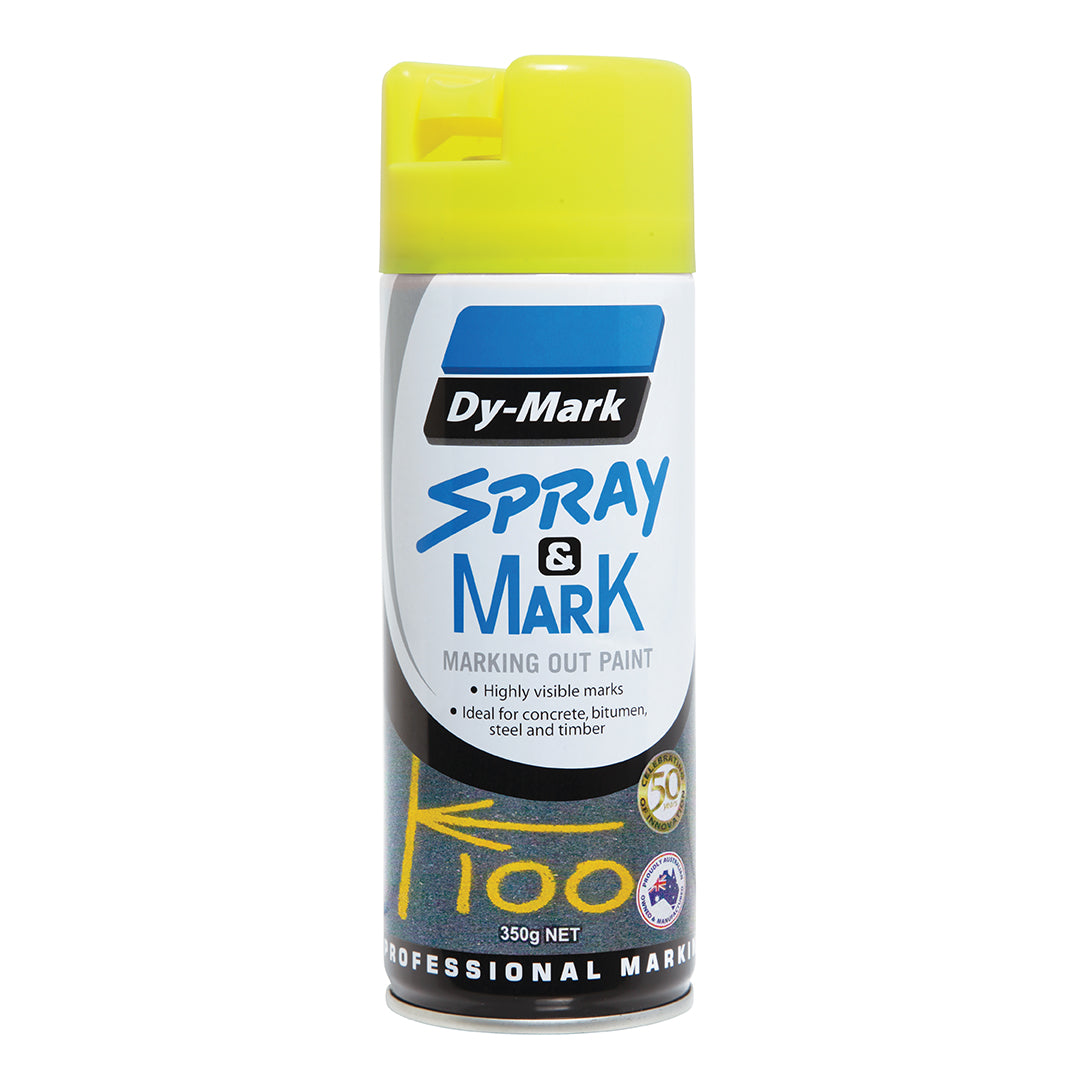 Dy-Mark Spray & Mark Fluro Yellow 350g