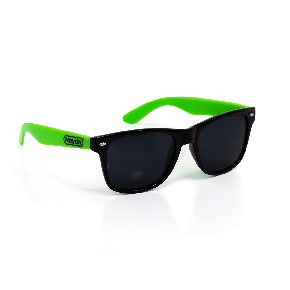 Haydn Merchandise - Mirror Finish Sunglasses with Green Arm