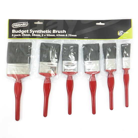 6 pack - Synthetic Brush Set